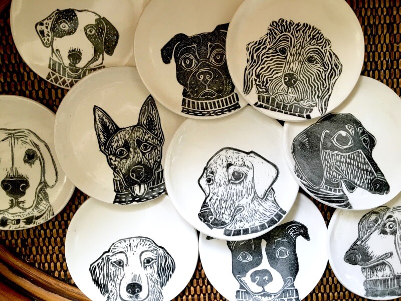 Put Your Dog s Cute Face On Custom Dinner Plates Lucky Puppy Magazine